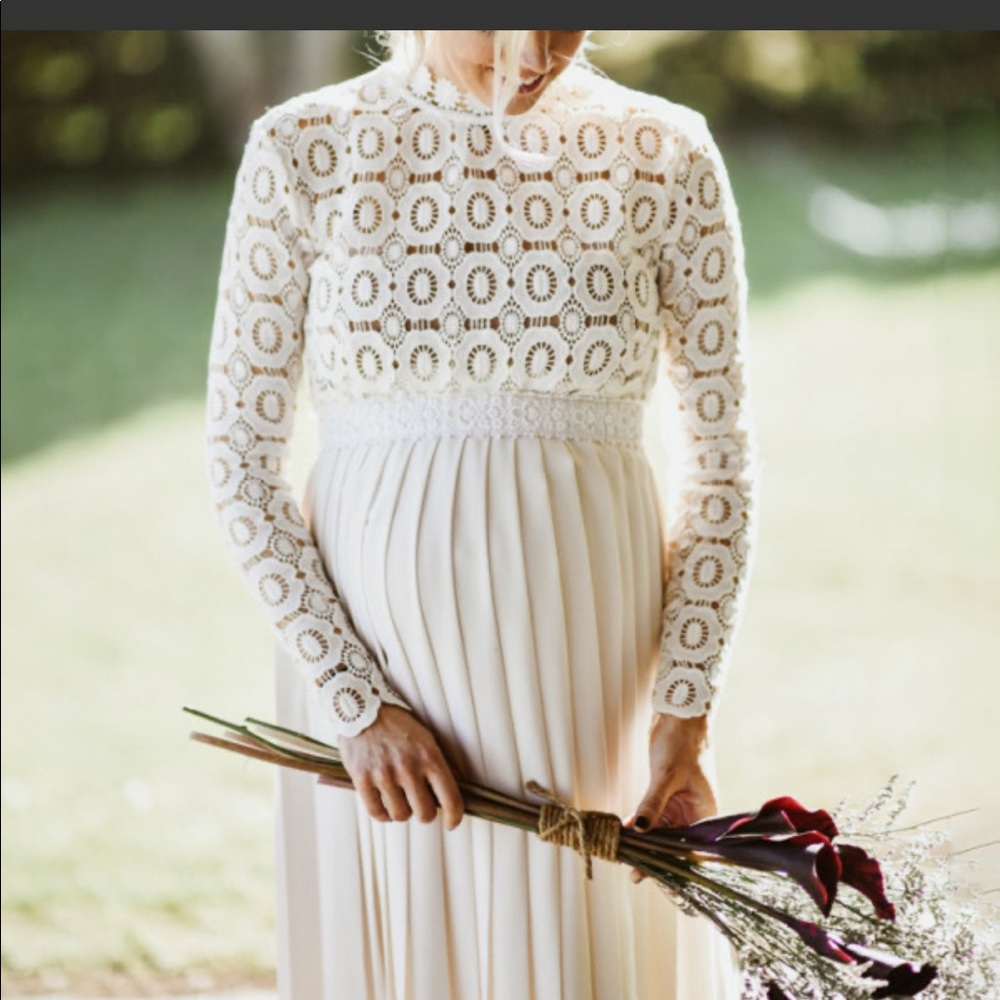 Maternity Wedding Dress, Size L NEW